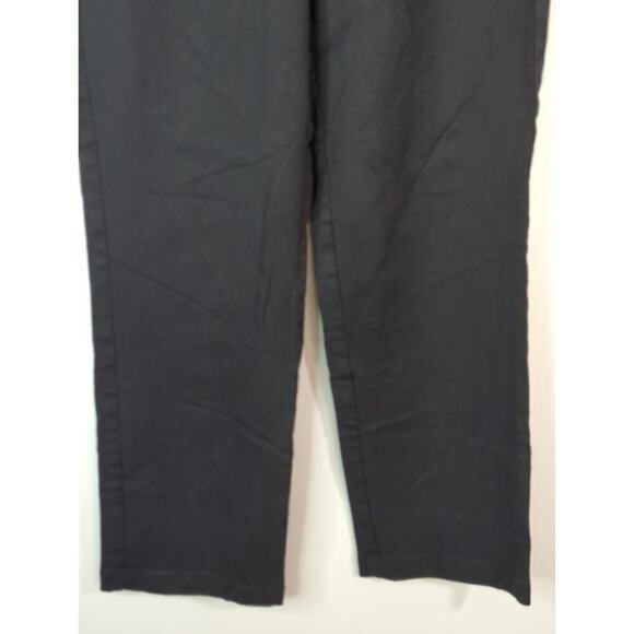 Reformation Black High Rise Straight Leg Trousers Back Zip Women's Sz. 6 - Picture 4 of 11
